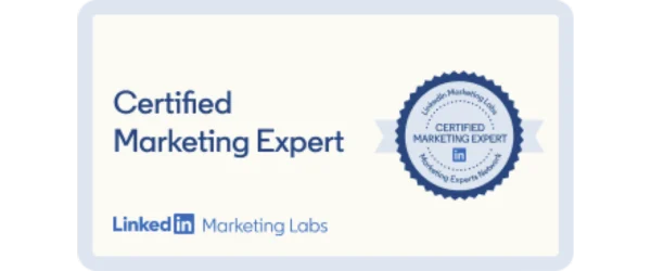 Certified Marketing Expert Linkedin